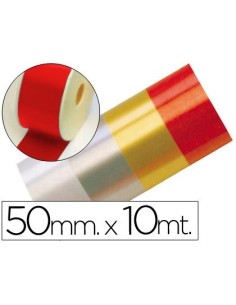 CINTA FANTASIA 10 MT X 50 MM ROJO