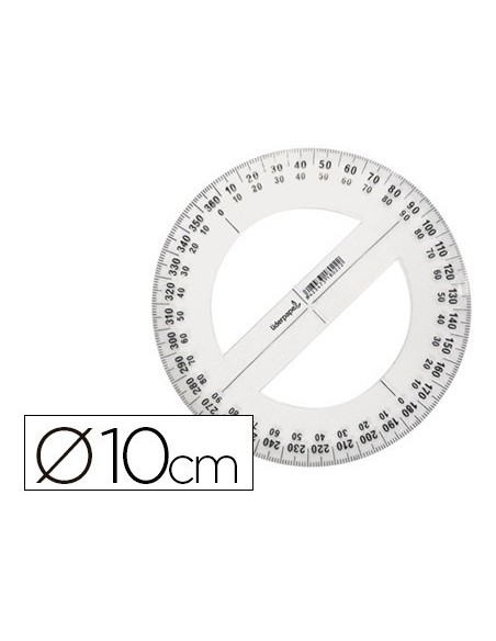 CIRCULO PLASTICO LIDERPAPEL 10 CM