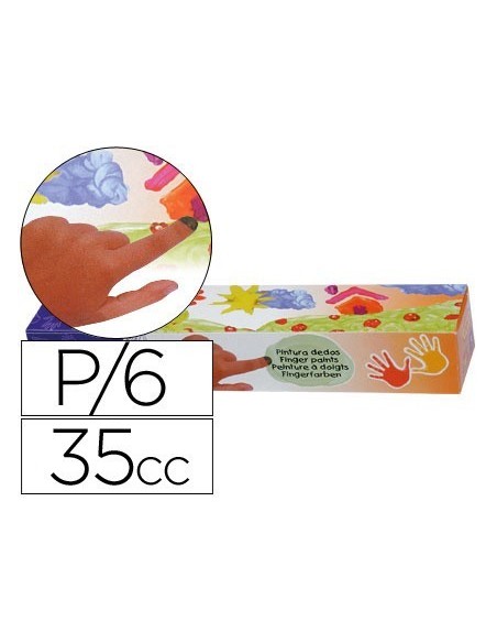 PINTURA A DEDOS JOVI 35 CC 5 COLORES SURTIDOS