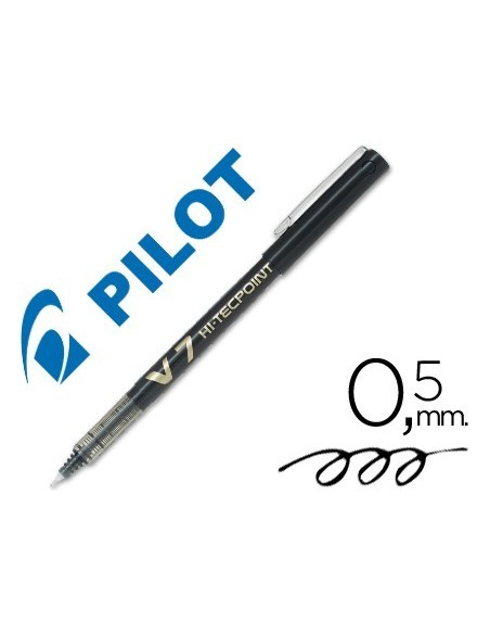 ROTULADOR PILOT PUNTA AGUJA V-7 NEGRO 0.7 MM