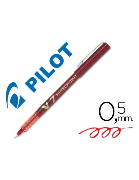 ROTULADOR PILOT PUNTA AGUJA V-7 ROJO 0.7 MM