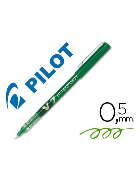 ROTULADOR PILOT PUNTA AGUJA V-7 VERDE 0.7 MM