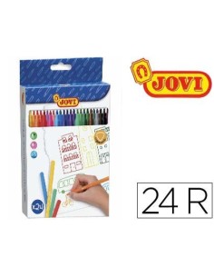 ROTULADOR JOVI SLIM CAJA DE 24 COLORES SURTIDOS