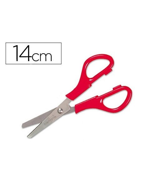 TIJERA ESCOLAR LIDERPAPEL PS-52-D CON FUNDA 14 CM COLORES SURTIDOS