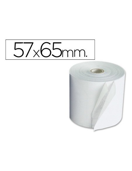 ROLLO SUMADORA Q-CONNECT ELECTRO 57 MM ANCHO X 65 MM DIAMETRO COPIATIVO CON 2 HOJASSIN BISFENOL A