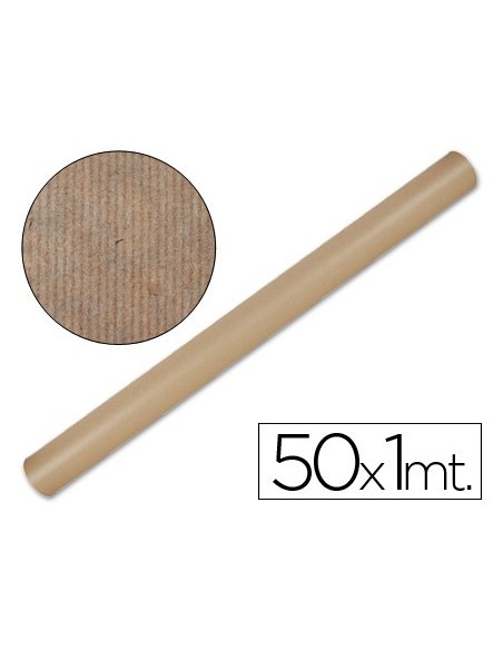 PAPEL KRAFT LIDERPAPEL MARRON ROLLO 50X1 MT