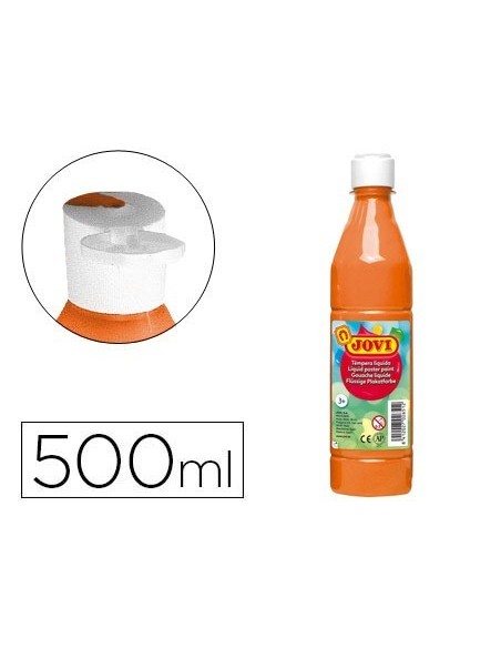 TEMPERA LIQUIDA JOVI ESCOLAR 500 ML NARANJA