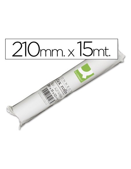 ROLLO PAPEL FAX Q-CONNECT 210 MM X 15 MT