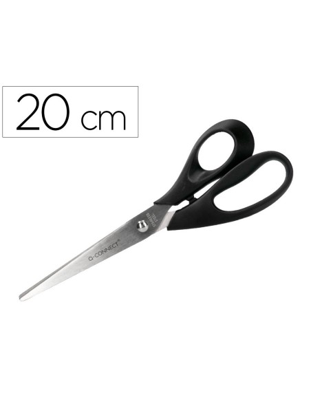 TIJERA OFICINA Q-CONNECT INOXIDABLE 8" 20 CM BLISTER