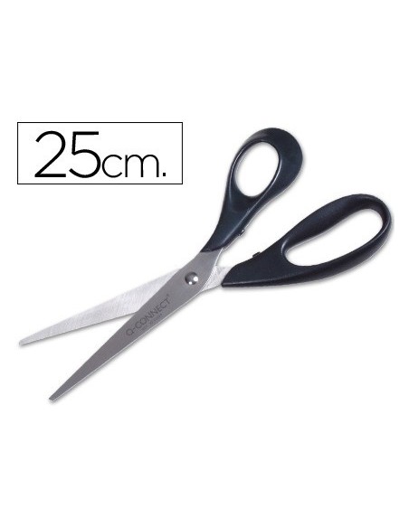 TIJERA OFICINA Q-CONNECT INOXIDABLE 10" 25 CM BLISTER
