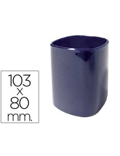 CUBILETE PORTALAPICES Q-CONNECT PLASTICO DIAMETRO 80 MM ALTURA 103 MM AZUL