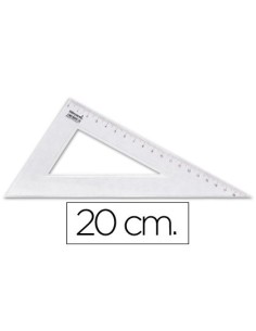 CARTABON LIDERPAPEL 20 CM PLASTICO CRISTAL