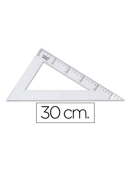 CARTABON LIDERPAPEL 30 CM PLASTICO CRISTAL