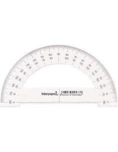 SEMICIRCULO LIDERPAPEL 14 CM PLASTICO