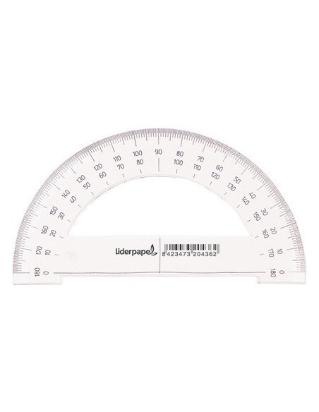 SEMICIRCULO LIDERPAPEL 14 CM PLASTICO