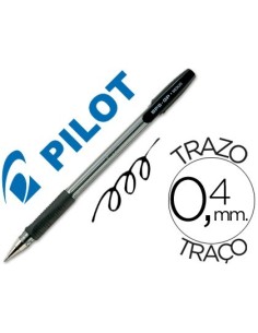 BOLIGRAFO PILOT BPS-GP NEGRO SUJECION DE CAUCHO TINTA BASE DE ACEITE CON CAPUCHON
