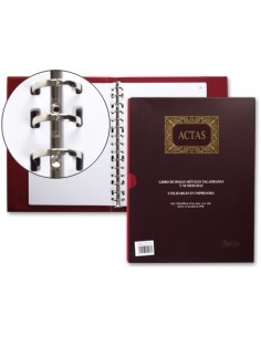 LIBRO MIQUELRIUS DIN A4 ACTAS CON 100 HOJAS MOVIBLES