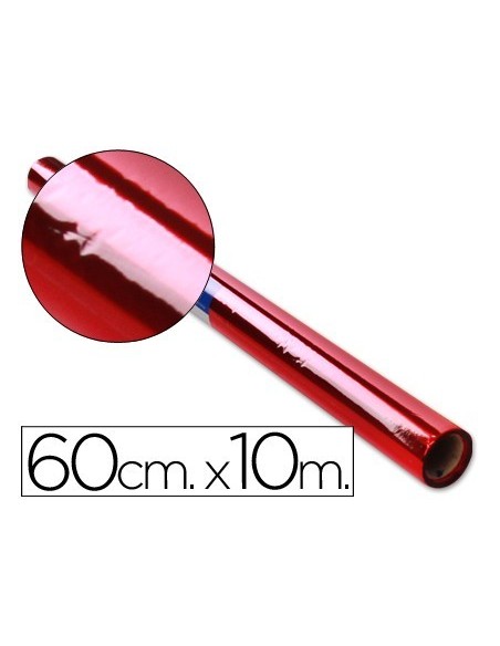PAPEL CELOFAN LIDERPAPEL ROLLO ROJO -0,60 X 10 MT