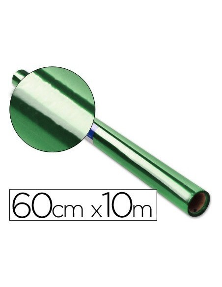 PAPEL CELOFAN LIDERPAPEL ROLLO VERDE -0,60 X 10 MT