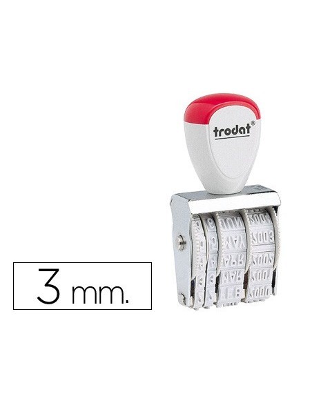 FECHADOR TRODAT 1000 CON BANDA INCLUIDO DIA-MES-AÑO 3 MM