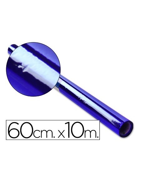 PAPEL CELOFAN LIDERPAPEL ROLLO AZUL -0,60 X 10 MT