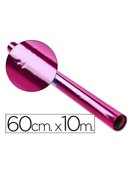 PAPEL CELOFAN LIDERPAPEL ROLLO ROSA -0,60 X 10 MT