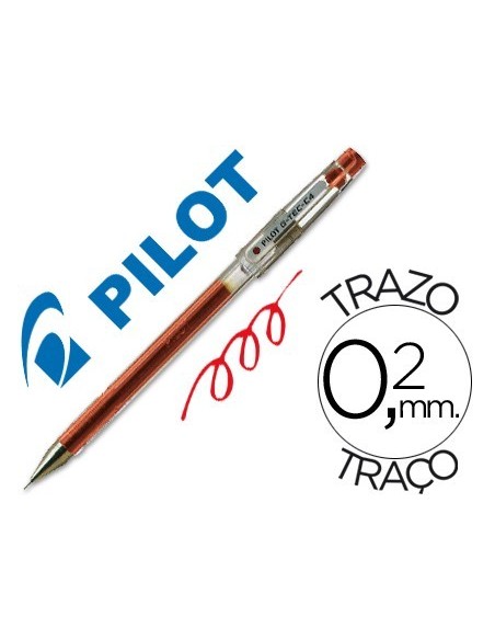 BOLIGRAFO PILOT PUNTA AGUJA G-TEC-C4 ROJO