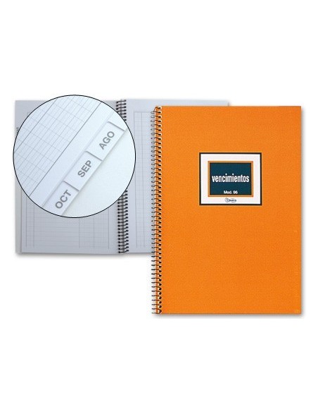 LIBRO MIQUELRIUS N.96 CUARTO 50 HOJAS VENCIMIENTO