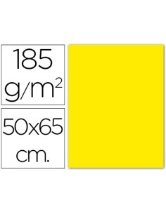 CARTULINA GUARRO AMARILLO CANARIO 50X65 CM 185 GR