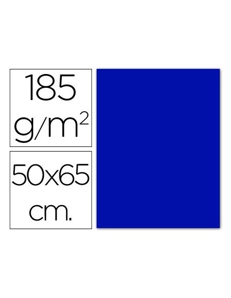 CARTULINA GUARRO AZUL ULTRAMAR -50X65 CM -185 GR