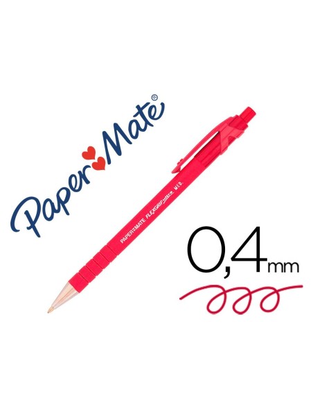 BOLIGRAFO FLEXGRIP RETRACTIL ROJO