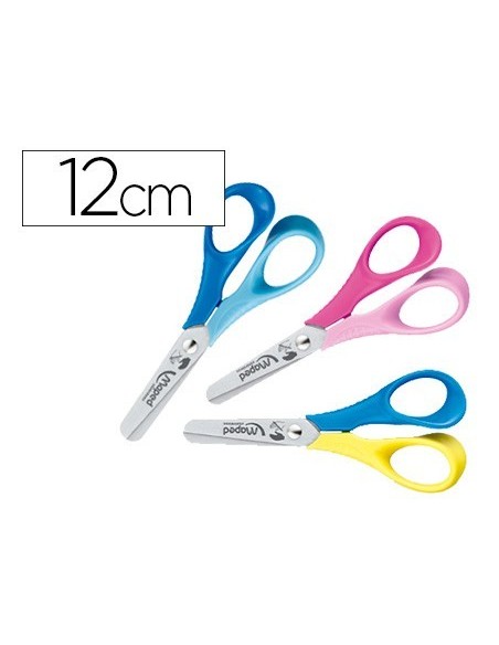 TIJERA ESCOLAR MAPED PARA ZURDOS 12 CM