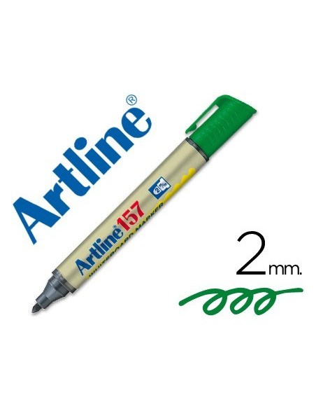 ROTULADOR ARTLINE PIZARRA EK-157 VERDE -PUNTA REDONDA 2 MM