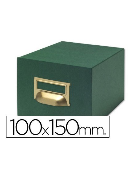 FICHERO FICHAS TELA VERDE 1000 FICHAS N.3 TAMAÑO 100X150 MM