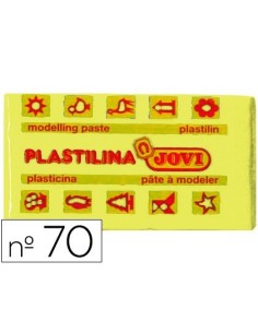 PLASTILINA JOVI 70 AMARILLO CLARO -UNIDAD -TAMAÑO PEQUEÑO