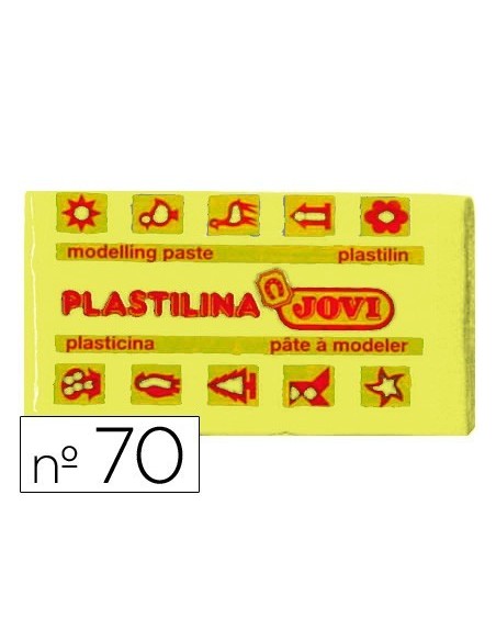 PLASTILINA JOVI 70 AMARILLO CLARO -UNIDAD -TAMAÑO PEQUEÑO