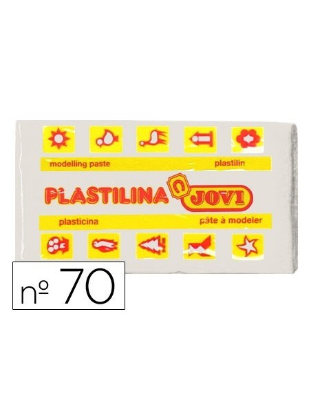 PLASTILINA JOVI 70 BLANCA -UNIDAD -TAMAÑO PEQUEÑO