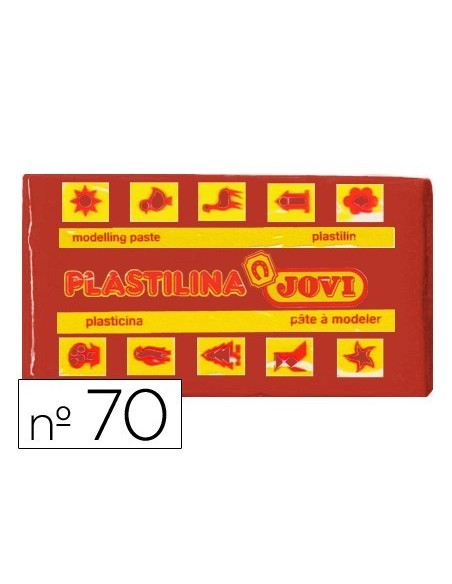 PLASTILINA JOVI 70 MARRON -UNIDAD -TAMAÑO PEQUEÑO