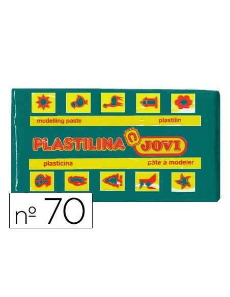 PLASTILINA JOVI 70 VERDE OSCURO -UNIDAD -TAMAÑO PEQUEÑO