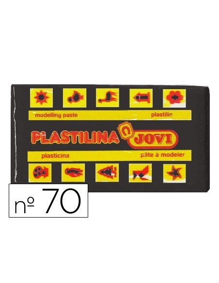PLASTILINA JOVI 70 NEGRO -UNIDAD -TAMAÑO PEQUEÑO