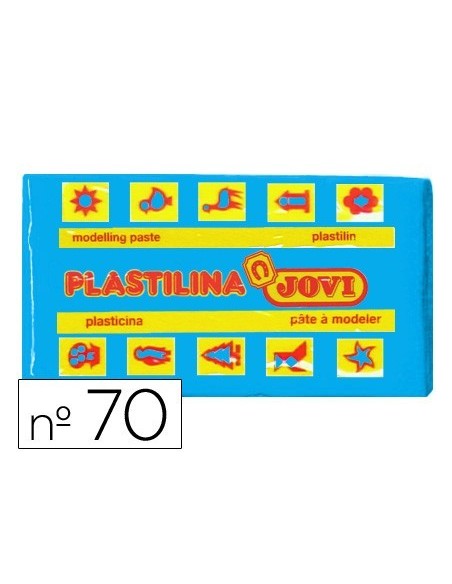 PLASTILINA JOVI 70 AZUL CLARO -UNIDAD -TAMAÑO PEQUEÑO