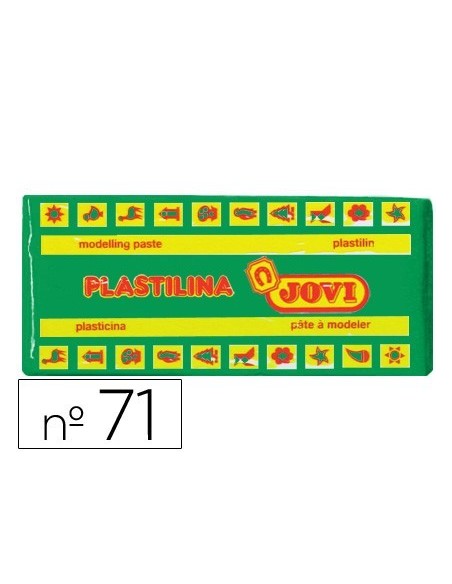 PLASTILINA JOVI 71 VERDE CLARO -UNIDAD -TAMAÑO MEDIANO