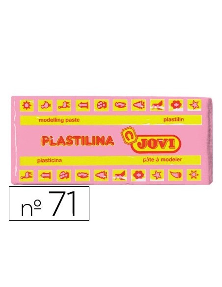 PLASTILINA JOVI 71 ROSA -UNIDAD -TAMAÑO MEDIANO