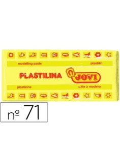 PLASTILINA JOVI 71 AMARILLO CLARO -UNIDAD -TAMAÑO MEDIANO