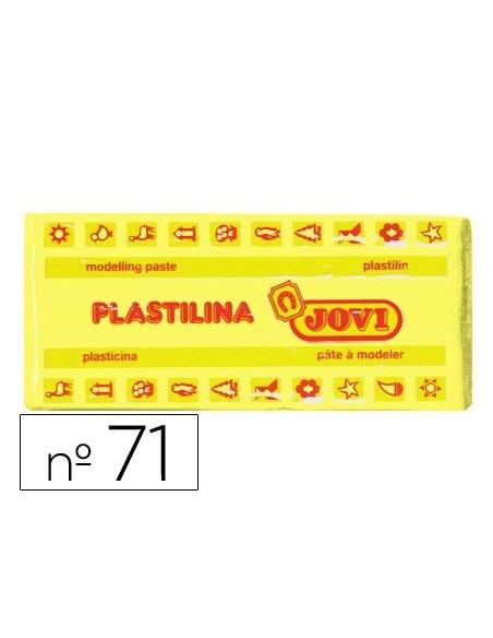 PLASTILINA JOVI 71 AMARILLO CLARO -UNIDAD -TAMAÑO MEDIANO