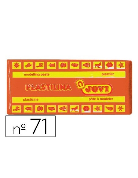 PLASTILINA JOVI 71 NARANJA -UNIDAD -TAMAÑO MEDIANO