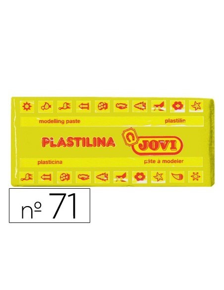 PLASTILINA JOVI 71 AMARILLO OSCURO -UNIDAD -TAMAÑO MEDIANO