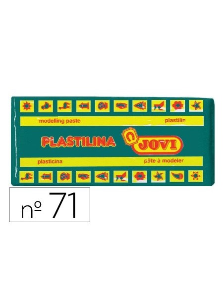 PLASTILINA JOVI 71 VERDE OSCURO -UNIDAD -TAMAÑO MEDIANO