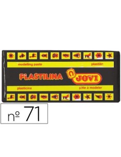 PLASTILINA JOVI 71 NEGRO -UNIDAD -TAMAÑO MEDIANO