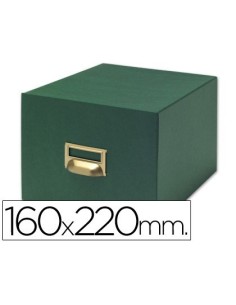 FICHERO FICHAS TELA VERDE 1000 FICHAS N.5 TAMAÑO 160X220 MM